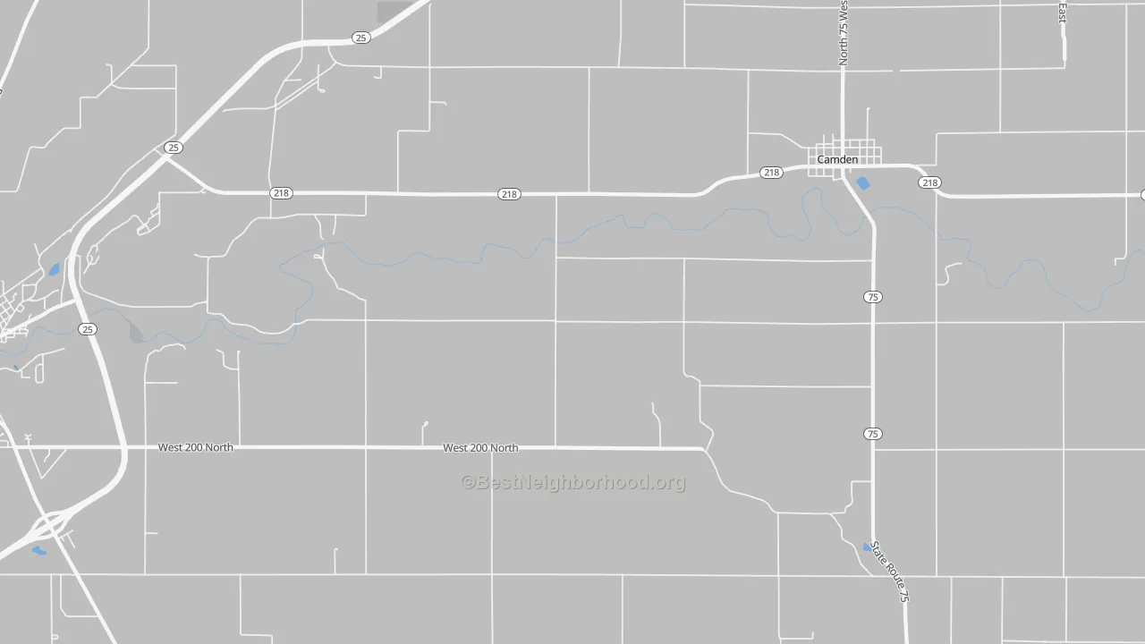 Transit Grade map of Burrows, IN