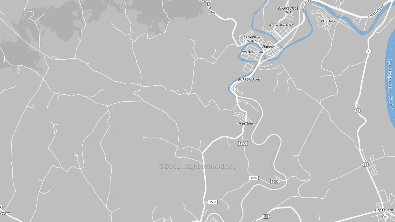 Transit Grade map of Burson Plan, PA