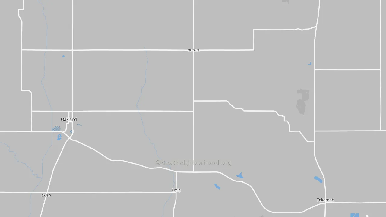Transit Grade map of Burt County, NE
