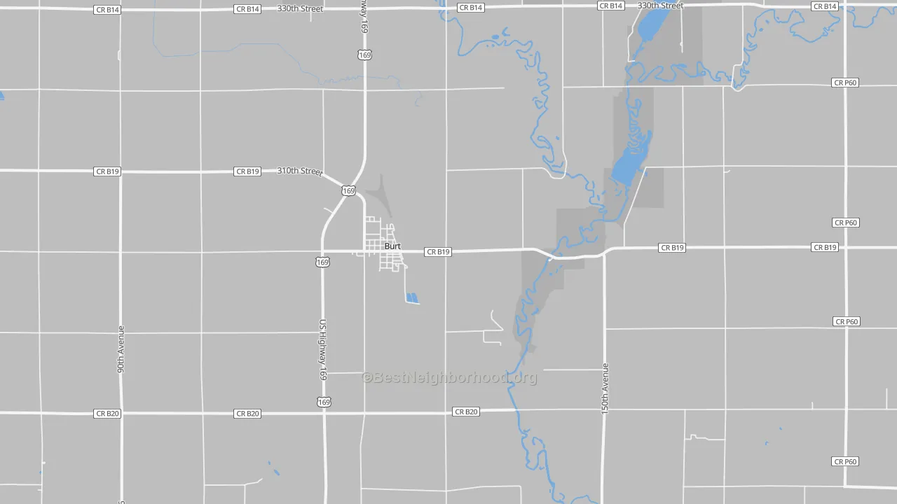 Transit Grade map of Burt, IA