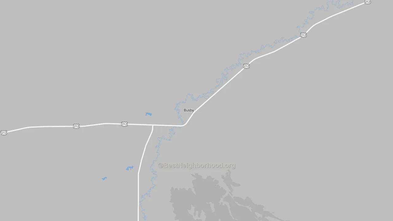 Transit Grade map of Busby, MT