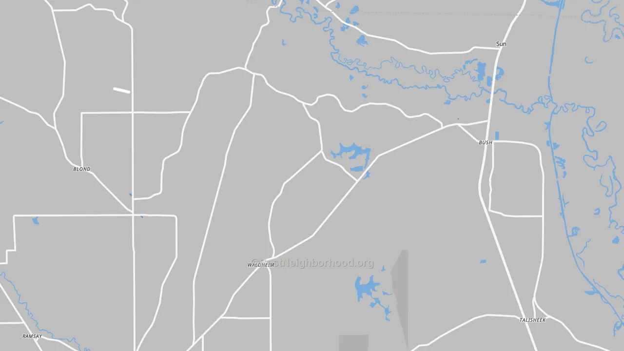 Transit Grade map of Bush, LA