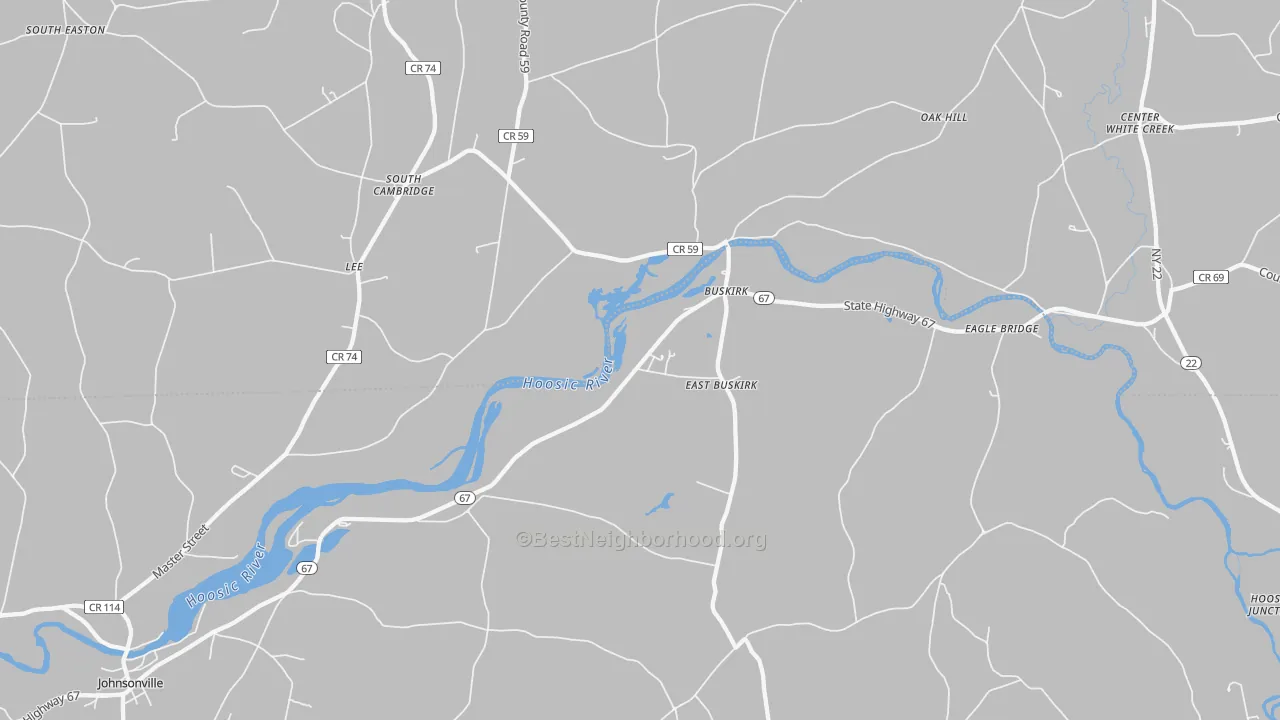 Transit Grade map of Buskirk, NY