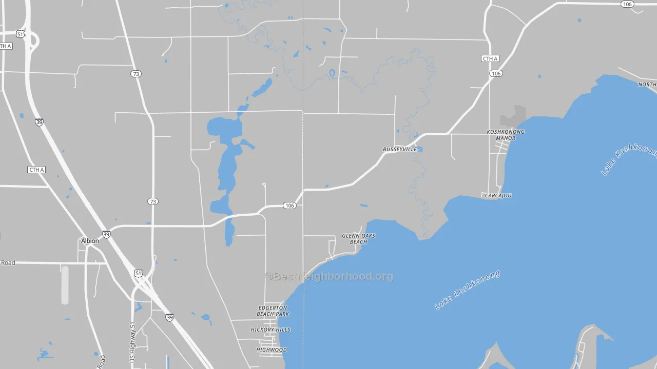 Transit Grade map of Busseyville, WI