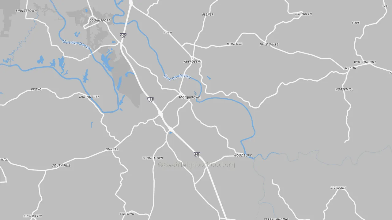 Transit Grade map of Butler County, KY