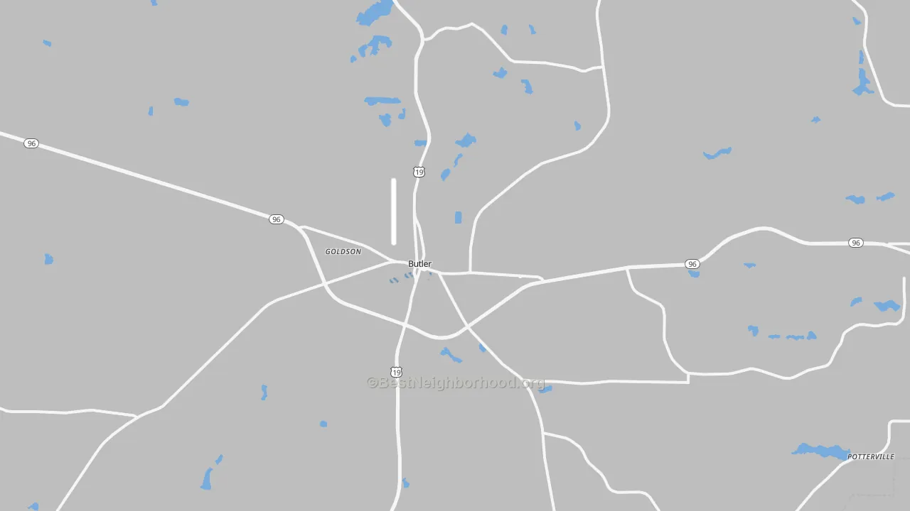 Transit Grade map of Butler, GA
