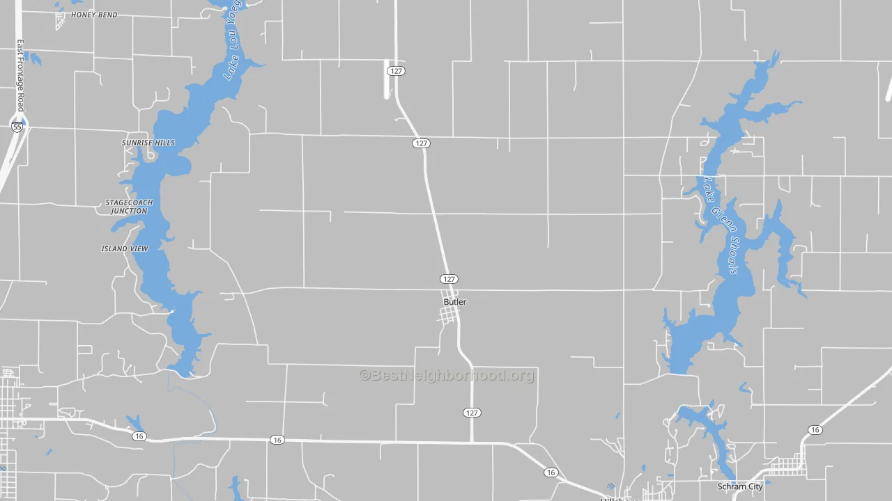 Transit Grade map of Butler, IL