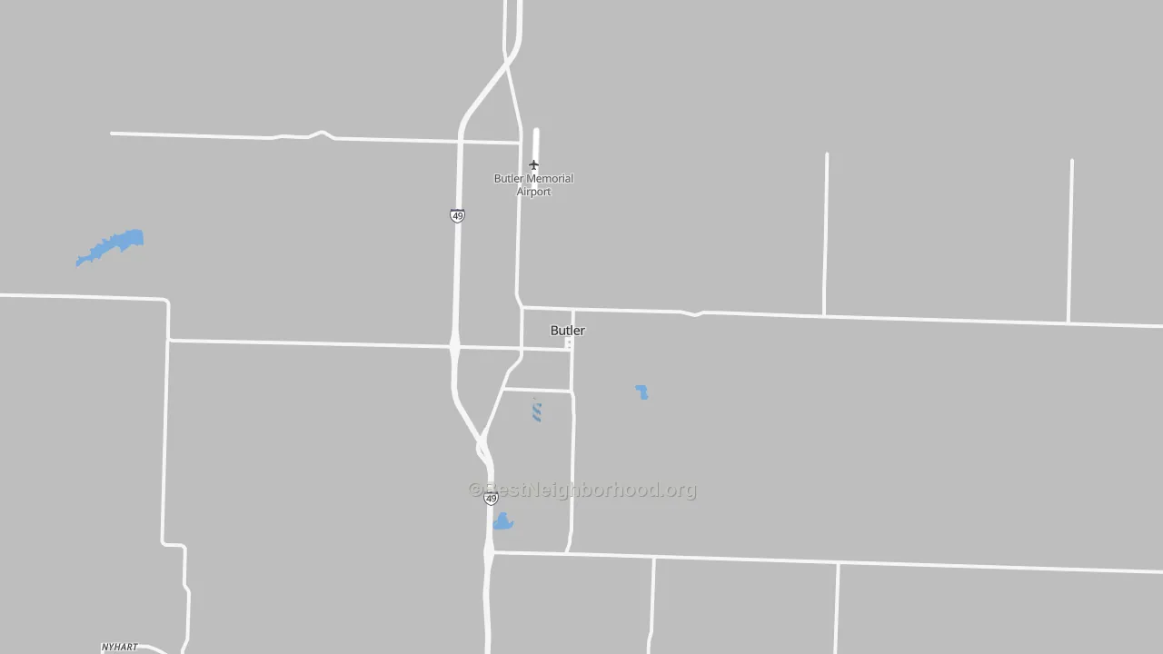 Transit Grade map of Butler, MO