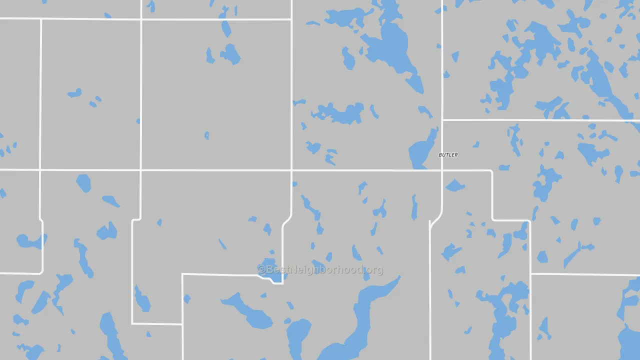 Transit Grade map of Butler, SD