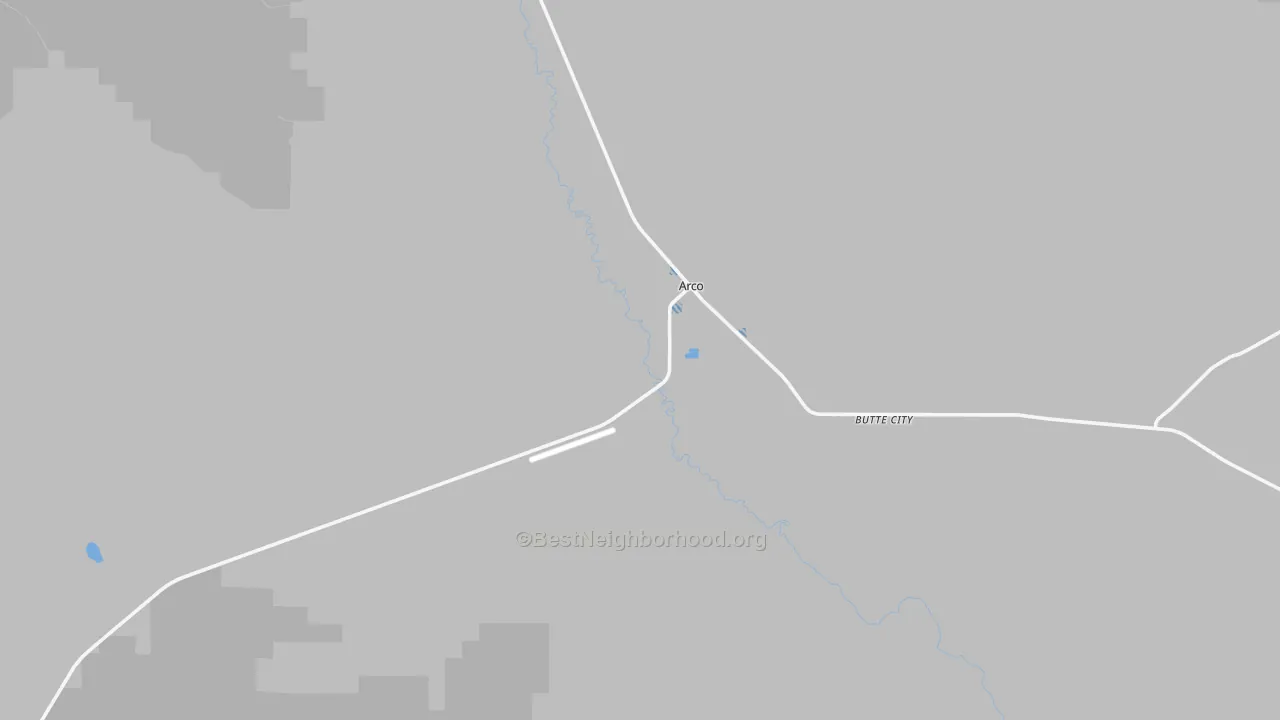 Transit Grade map of Butte City, ID