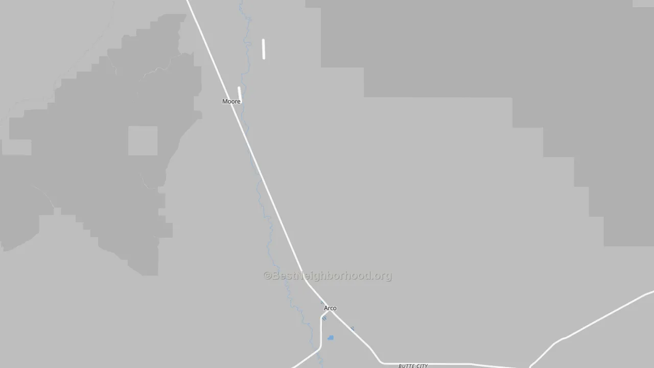 Transit Grade map of Butte County, ID