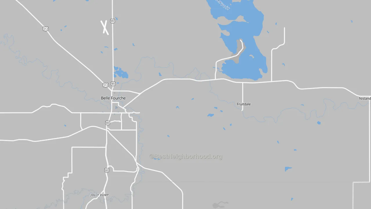 Transit Grade map of Butte County, SD