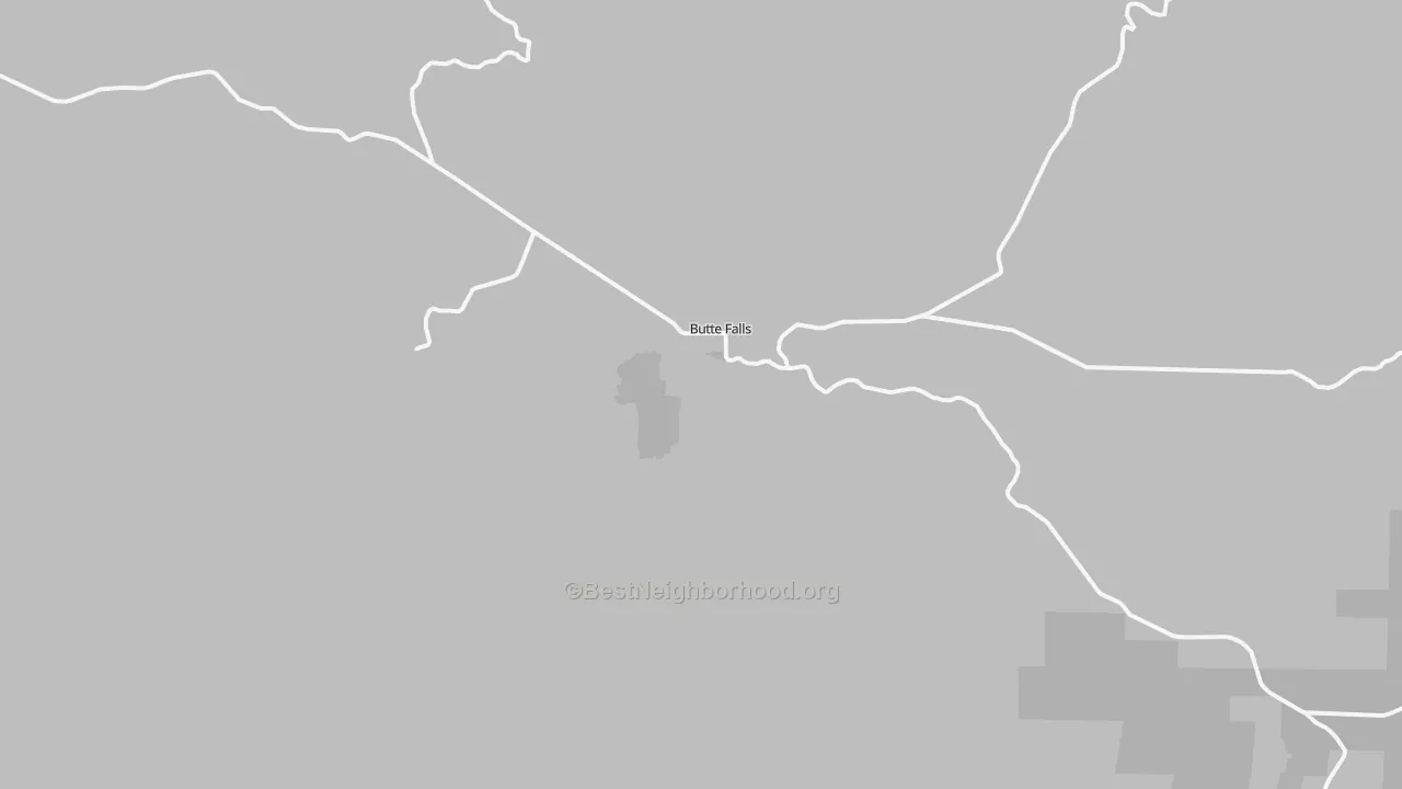 Transit Grade map of Butte Falls, OR