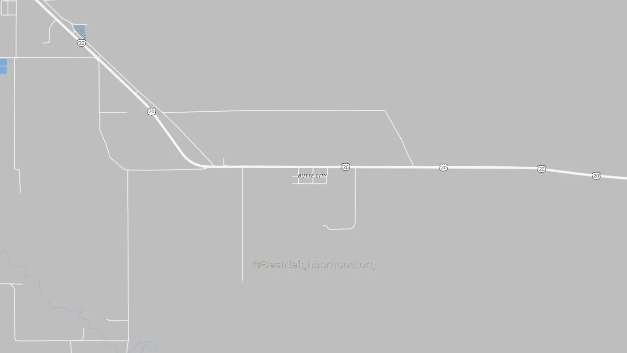 Transit Grade map of Butte, ID