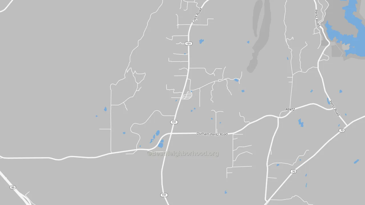 Transit Grade map of Butte Valley, CA