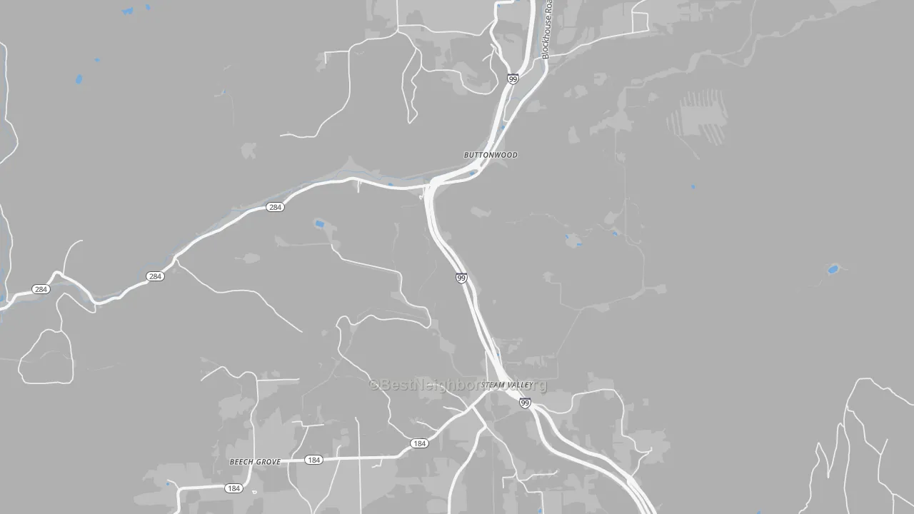 Transit Grade map of Buttonwood, PA