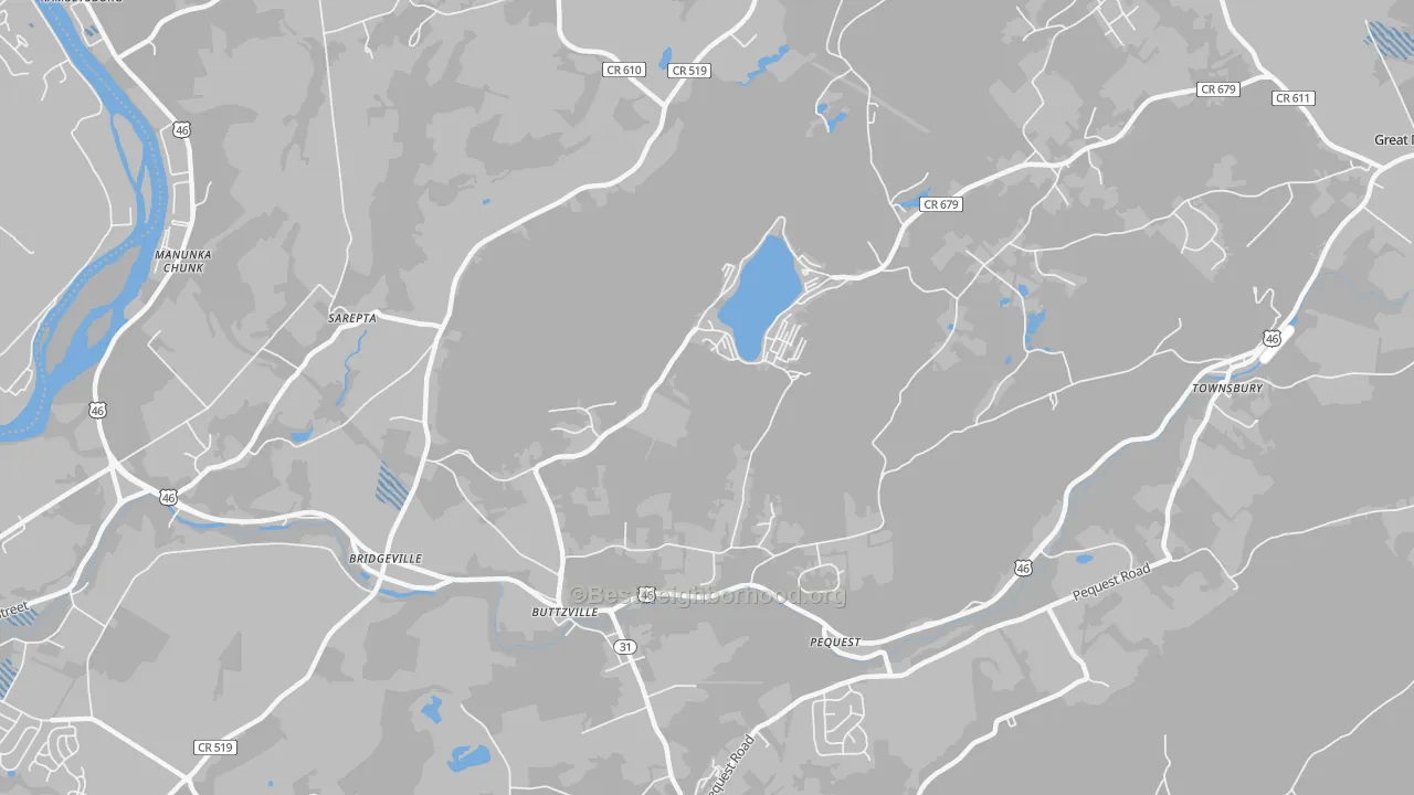 Transit Grade map of Buttzville, NJ