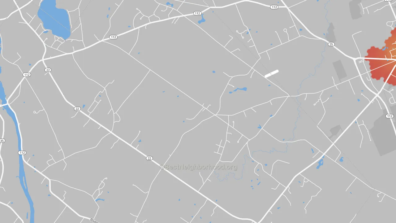 Transit Grade map of Buxton Center, ME