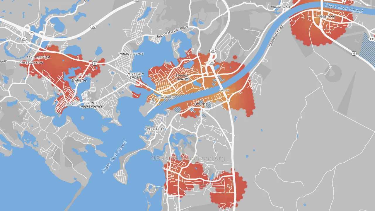 Transit Grade map of Buzzards Bay, MA