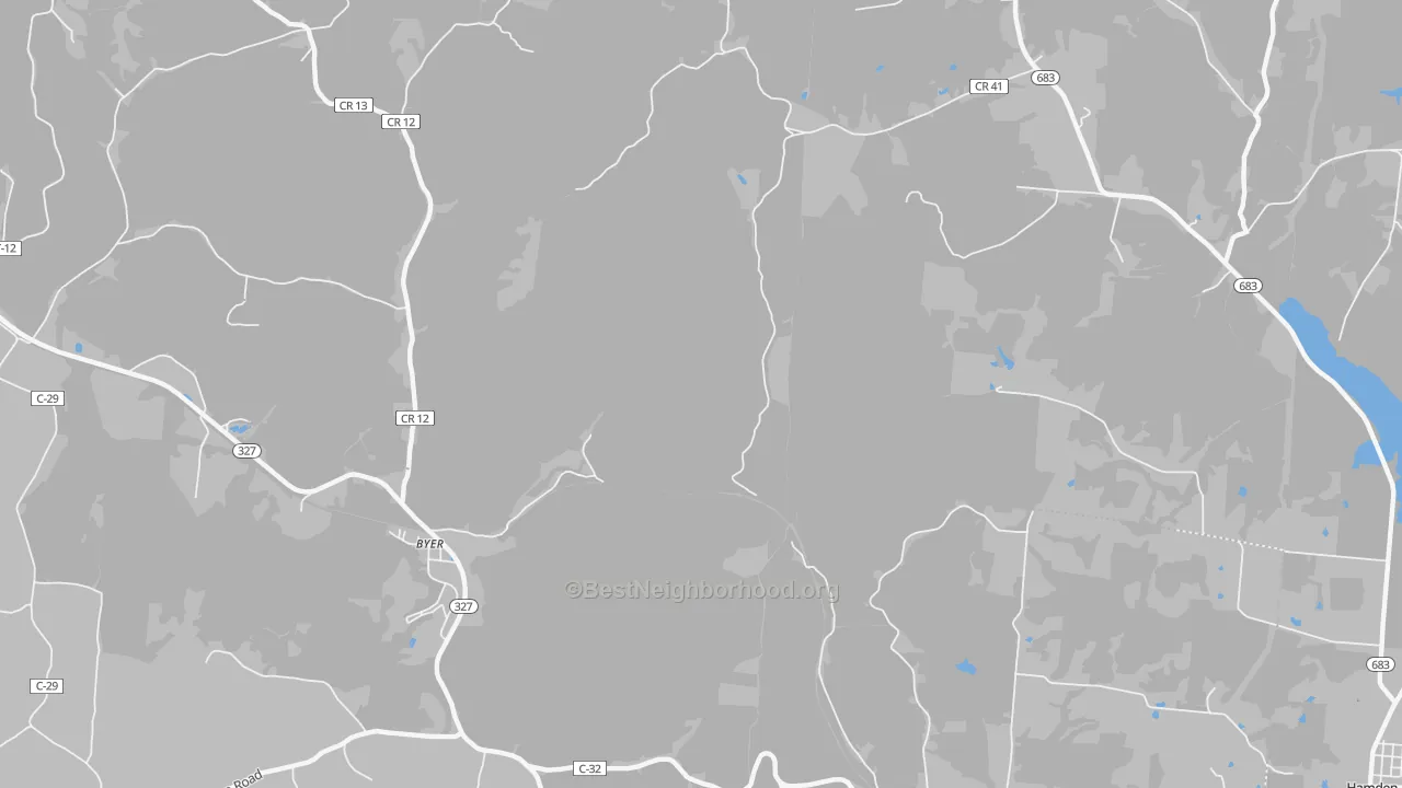 Transit Grade map of Byer, OH