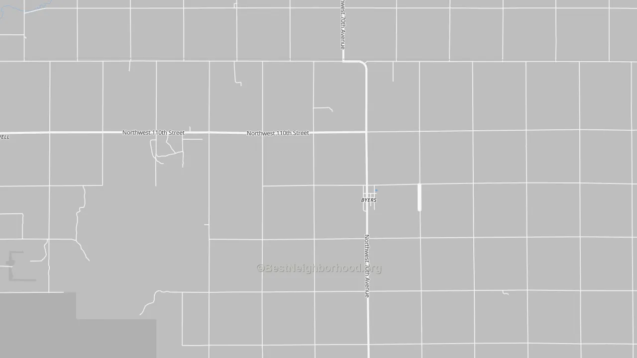 Transit Grade map of Byers, KS