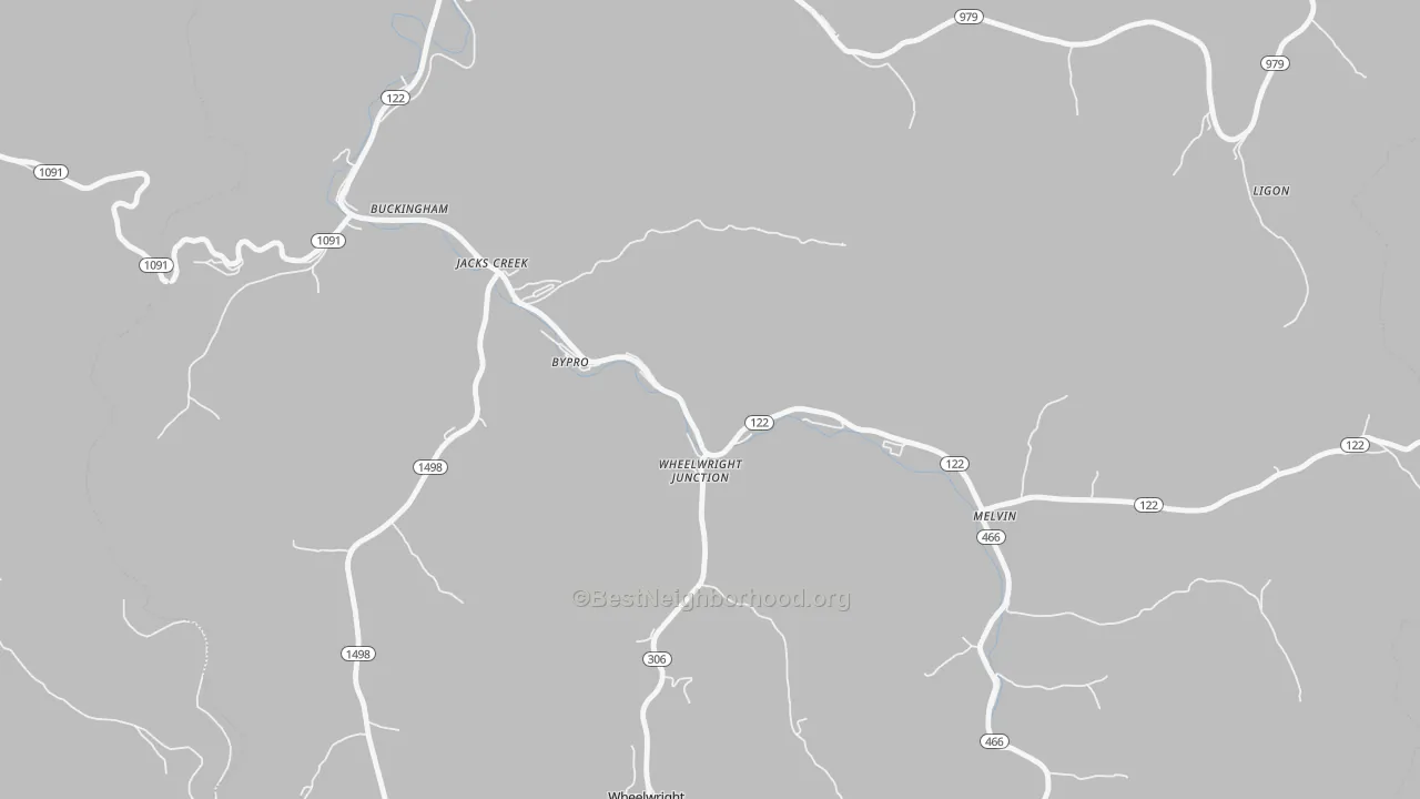 Transit Grade map of Bypro, KY