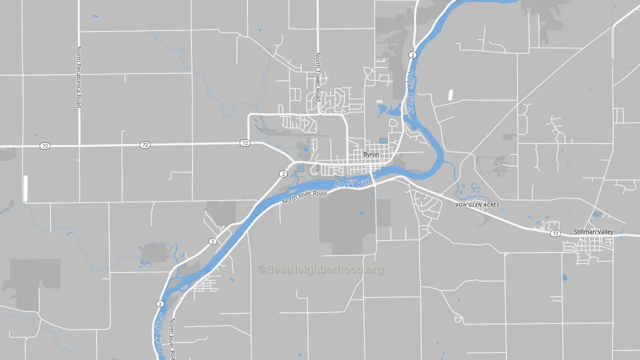 Transit Grade map of Byron, IL