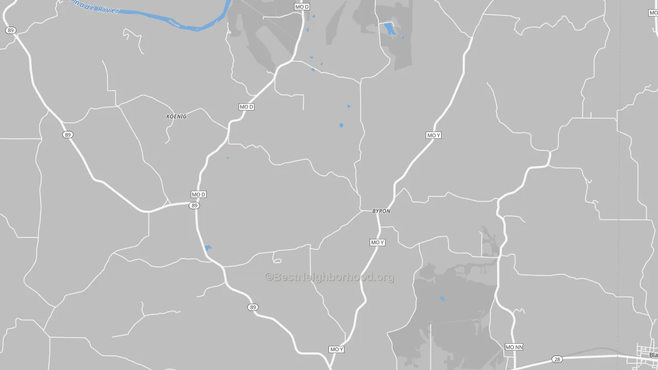 Transit Grade map of Byron, MO