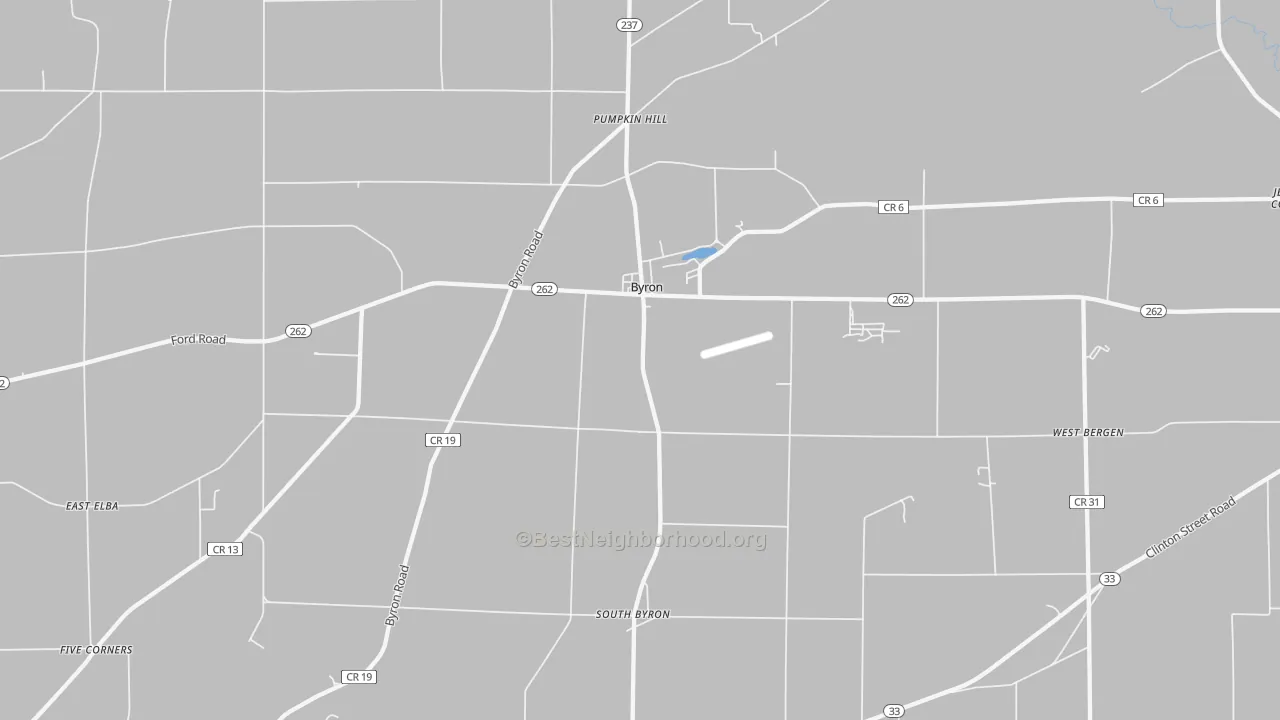 Transit Grade map of Byron, NY