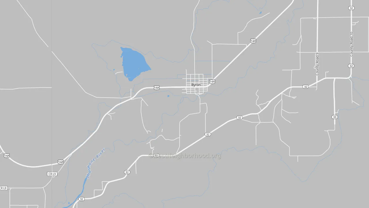 Transit Grade map of Byron, WY