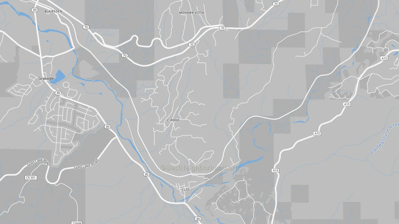 Transit Grade map of C-Road, CA