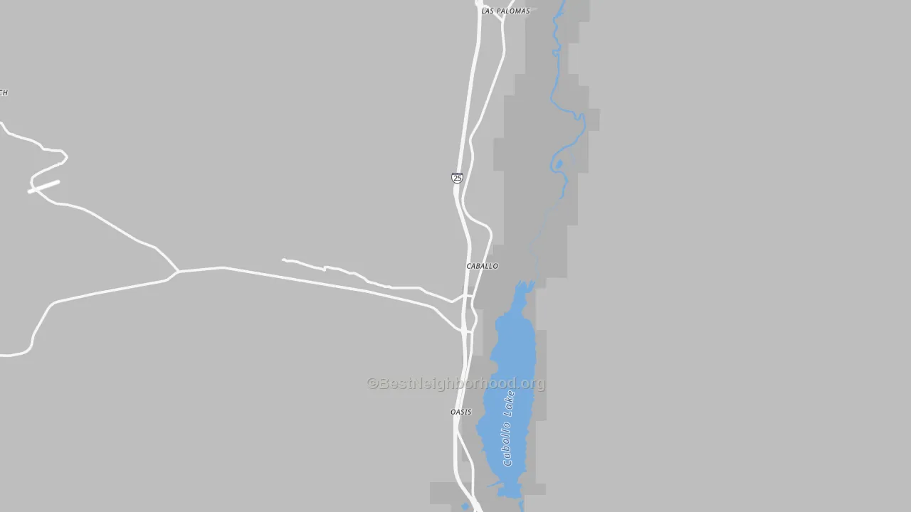Transit Grade map of Caballo, NM