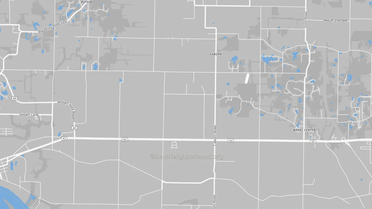Transit Grade map of Caborn, IN