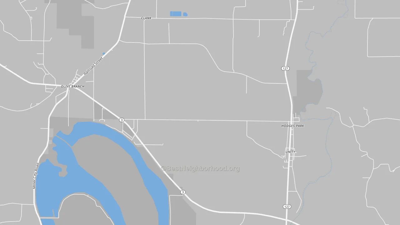 Transit Grade map of Cache, IL