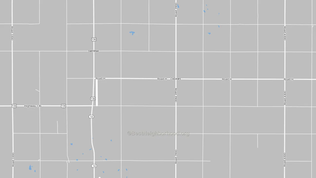 Transit Grade map of Cadams, NE