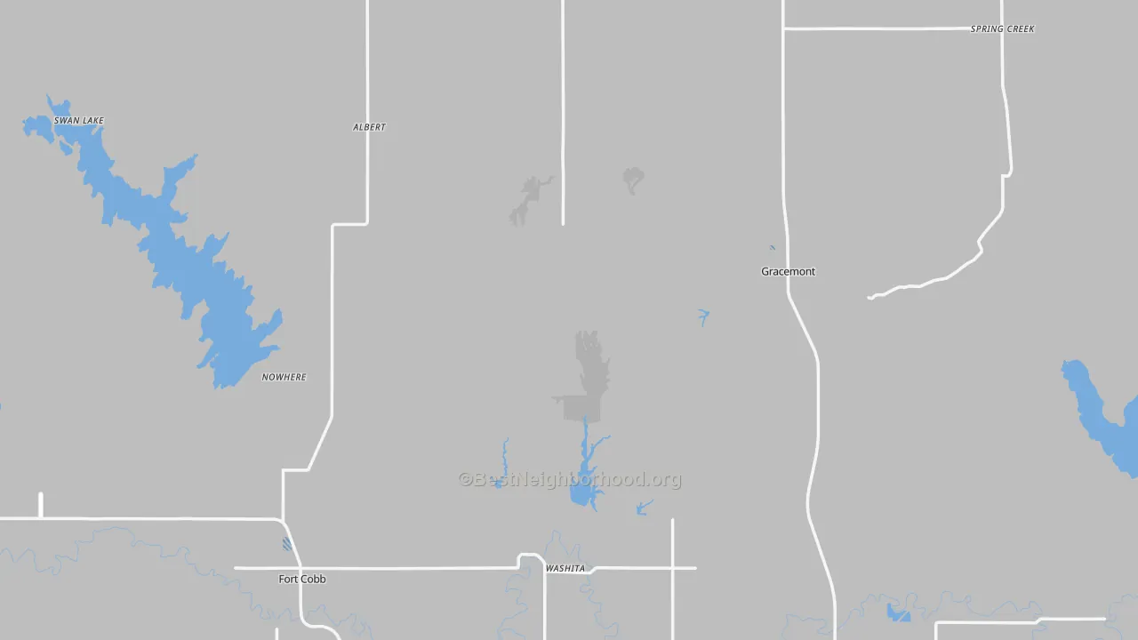 Transit Grade map of Caddo County, OK