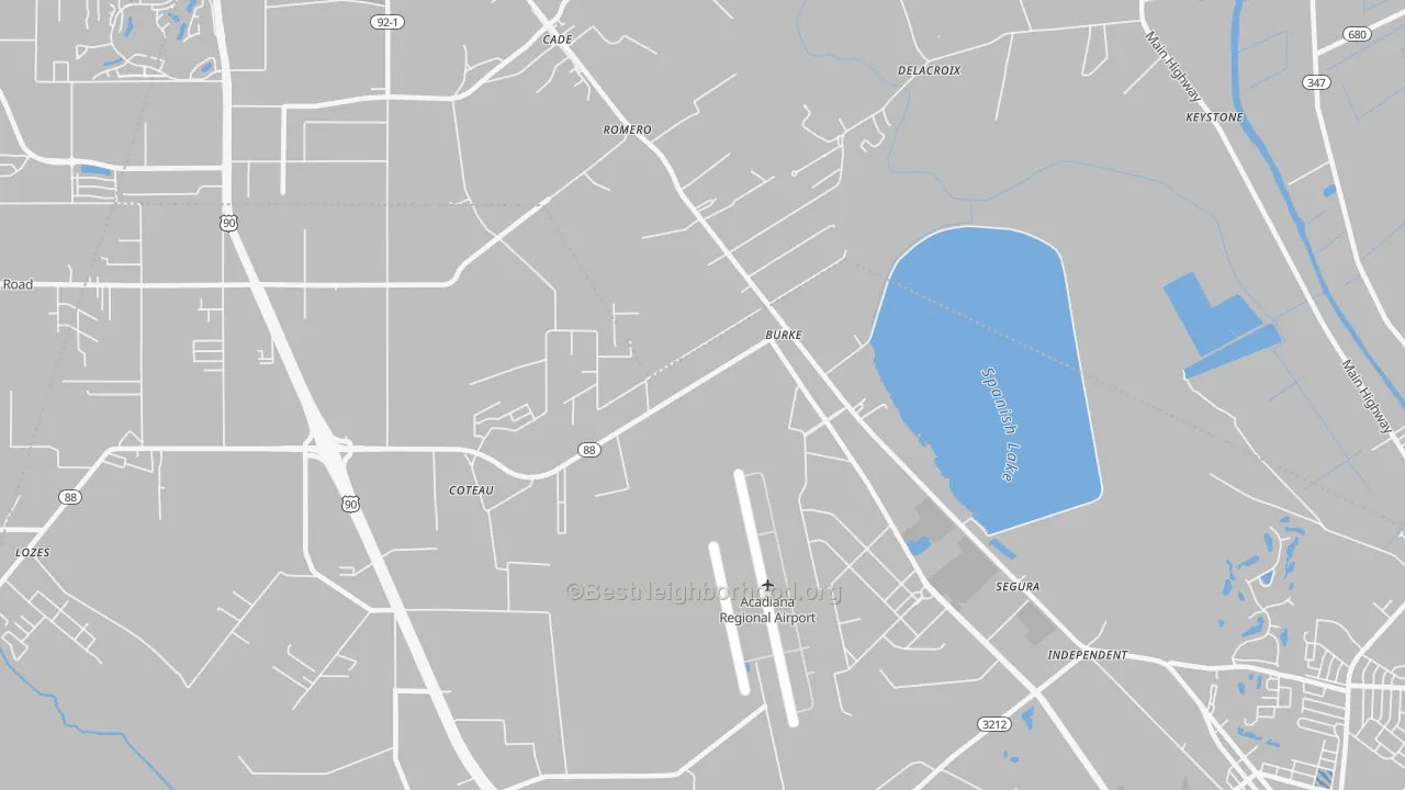 Transit Grade map of Cade, LA