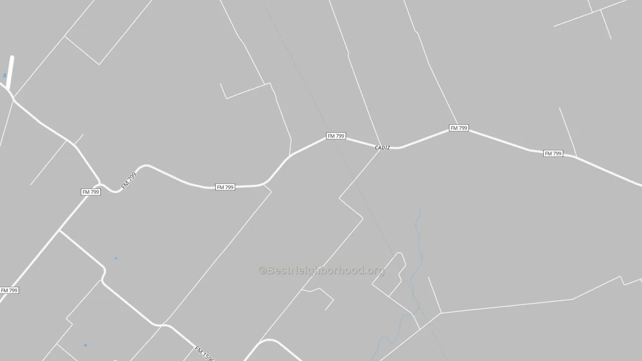 Transit Grade map of Cadiz, TX