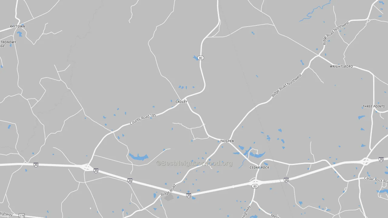 Transit Grade map of Cadley, GA