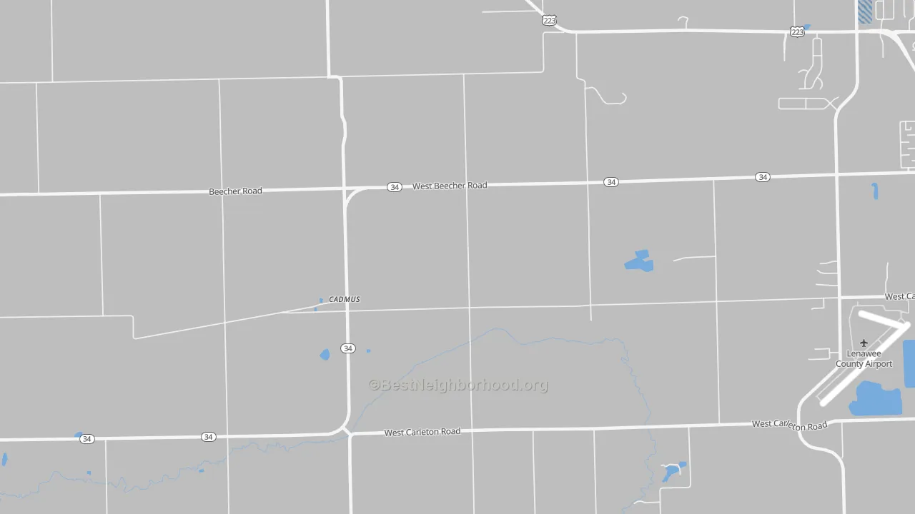 Transit Grade map of Cadmus, MI