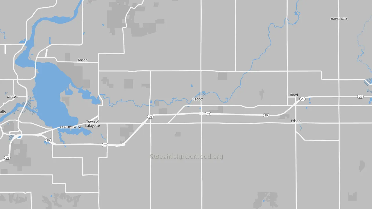 Transit Grade map of Cadott, WI