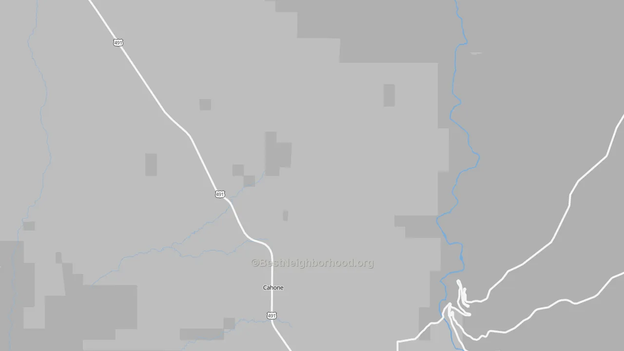 Transit Grade map of Cahone, CO