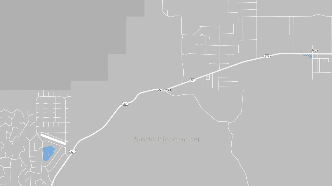 Transit Grade map of Cahuilla, CA