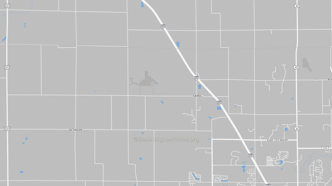 Transit Grade map of Cairo, IN