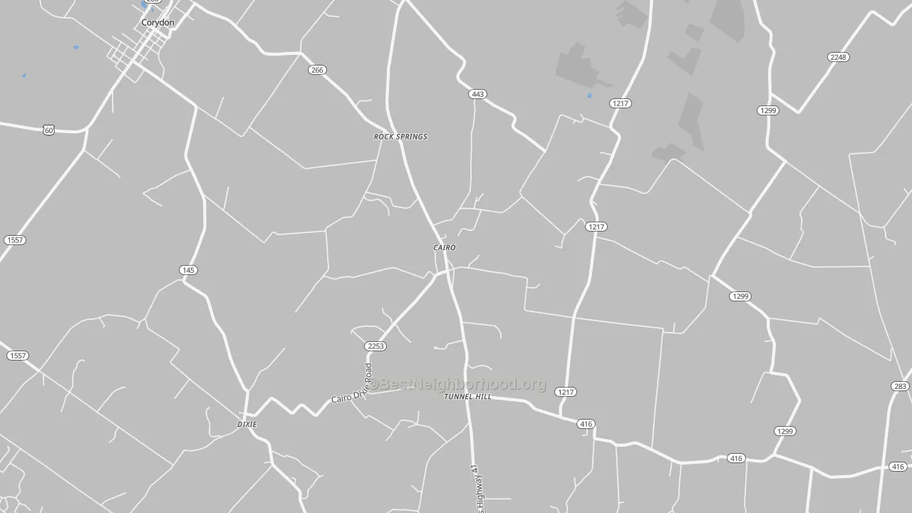Transit Grade map of Cairo, KY