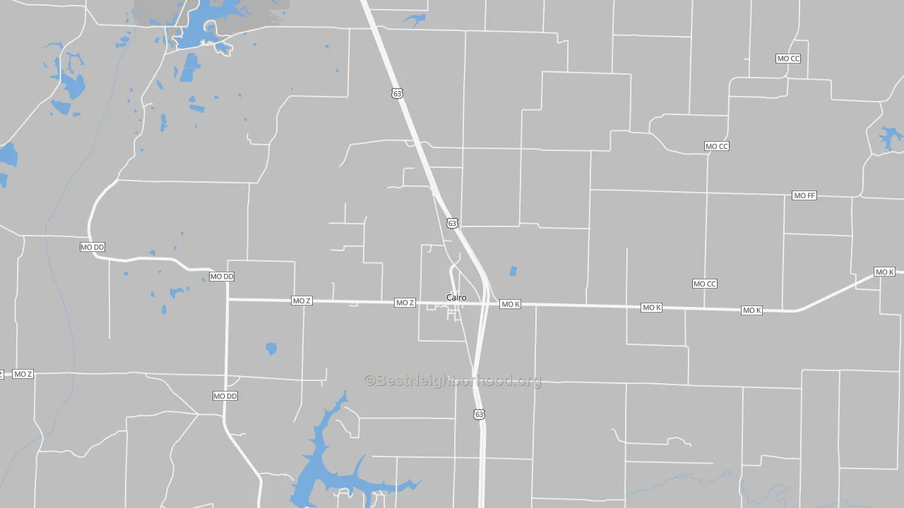 Transit Grade map of Cairo, MO