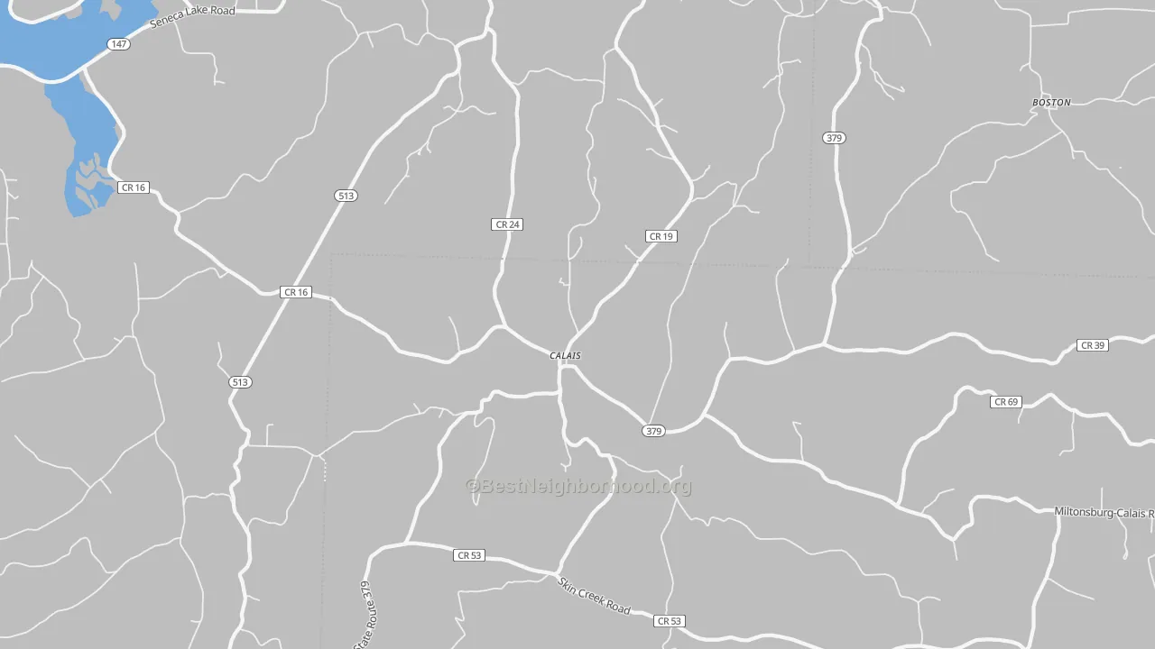 Transit Grade map of Calais, OH