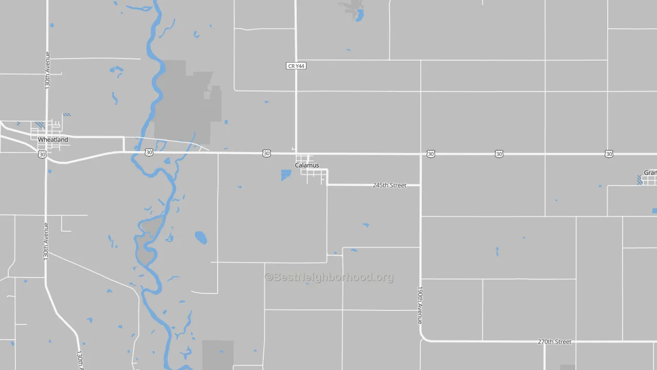 Transit Grade map of Calamus, IA