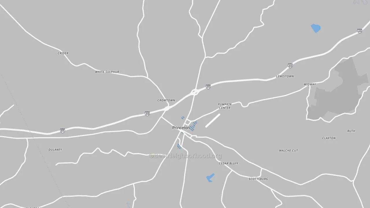 Transit Grade map of Caldwell County, KY