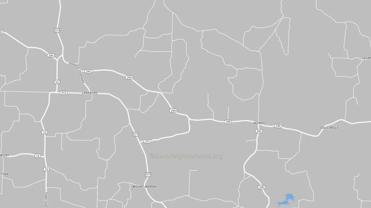 Transit Grade map of Cale, AR